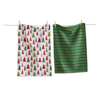 tag Cheerful Tree Dishtowel S/2