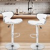 BestMassage Bar Stools Set of 2 with Backrest and Footrest Modern Kitchen Island Stools - 2 of 4