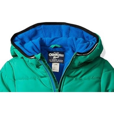 OshKosh B Gosh Brandclub OshKosh B Gosh Toddler Boys Heavyweight Fleece Lined Winter Jacket Jade Green 2T