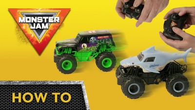  Monster Jam, Official Mega Grave Digger All-Terrain Remote Control  Monster Truck, Over 2 Ft. Tall, 1:6 Scale, Kids Toys for Boys and Girls  Ages 4-6+ : Sports & Outdoors