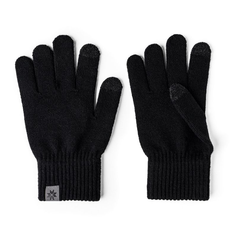 Britt's Knits Men's Craftsman Tech-Compatible Knit Gloves Black