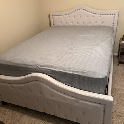 Costello Fully Upholstered Queen Bed Ivory