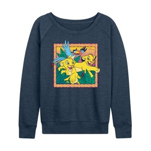 Women's - Disney - The Lion King Lightweight French Terry Wide Neck Long Sleeve Shirt - 1 of 4