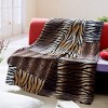 Slickblue Patchwork Animal Skin Throw Blanket, 50"x70", Soft Faux Fur, 3 Designs, Stylish & Warm for Home or Travel - 2 of 2