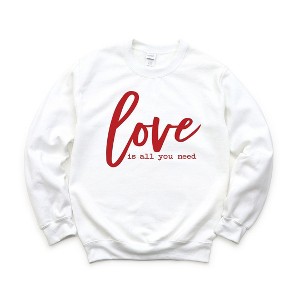 Simply Sage Market Women's Graphic Sweatshirt Love Is All You Need - 1 of 4