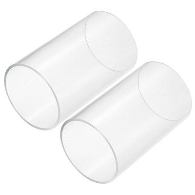 Unique Bargains Lamp Lantern Water Cooling System Acrylic Round Pipes Clear 2 Pcs 6"