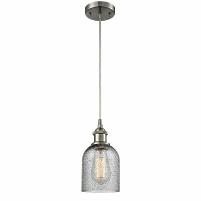 Caledonia - 1 Light Cord Hung Mini Pendant In Industrial Style-10 Inches Tall and 5 Inches Wide