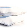Deny Designs Standard April Lane Art Block Blue Monogram U Microfiber Printed Pillow Sham - 3 of 3