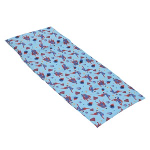 NoJo Warner Bros. Superman Blue and Red Icon, Planets, and Stars Preschool Nap Pad Sheet - 1 of 4