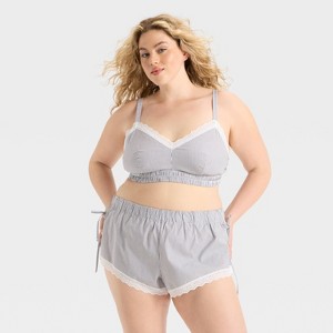 Women's Woven Bralette & Short Undergarment Set - Colsie™ - 1 of 3