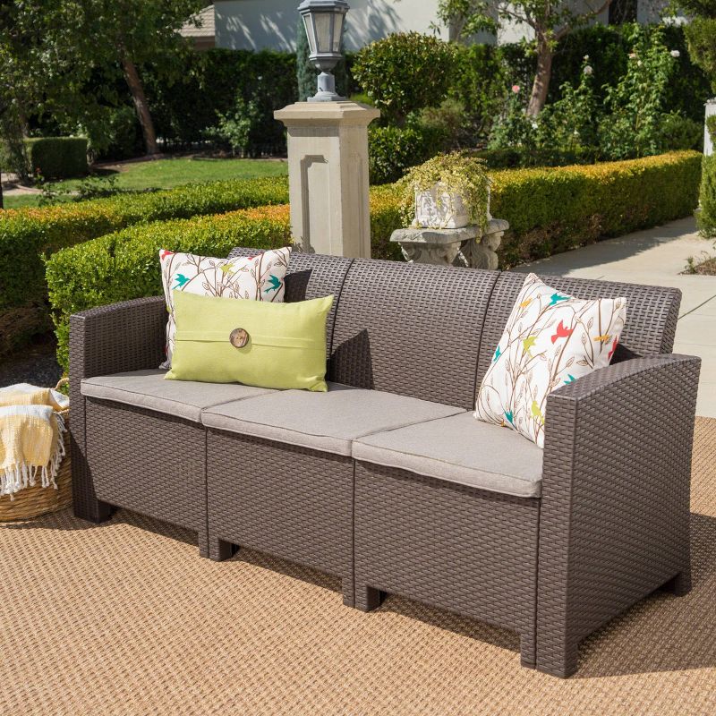 St. Paul Wicker Outdoor Patio Sofa - Christopher Knight Home
, 3 of 5