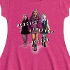 Girls' - Mattel - Frankie, Draculaura, & Clawdeen M.F.F Fit & Flair Cap Sleeve Dress - 2 of 2