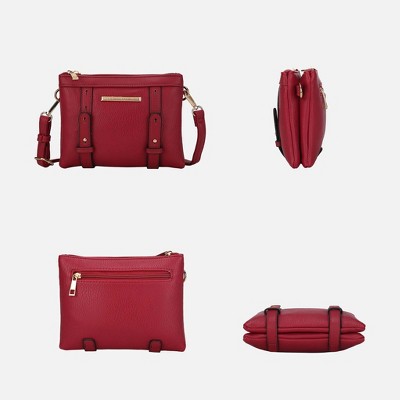 MKF Collection Multi Compartment Crossbody Bag with Zip Closure, Elsie | MKF Collection by Mia K - Seafoam — фото 5