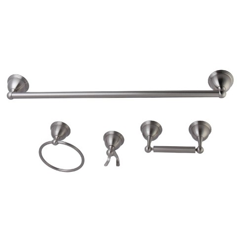 Kingston Brass Bahk61212478c Monarch 5 Piece Towel Bar Bath Set Polished Chrome