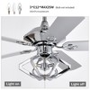 YUHAO 52 Inch Indoor Modern and Contemporary Ceiling Fan with Light and Remote Control - 4 of 4