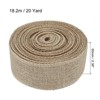 Unique Bargains DIY Crafts Party Decoration Soft Burlap Fabric Wired Ribbon - 2 of 4