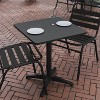Flash Furniture Mellie 23.5'' Square Aluminum Indoor-Outdoor Table with Base - 4 of 4