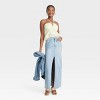 Women's High-Rise Denim Maxi Skirt - Universal Thread™ - image 3 of 3