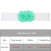 INSPIRE CHIC Women's Large Chiffon Rose Double-Flower Elastic Stretch Wide Corset Waist Belt 1 Pc - 4 of 4