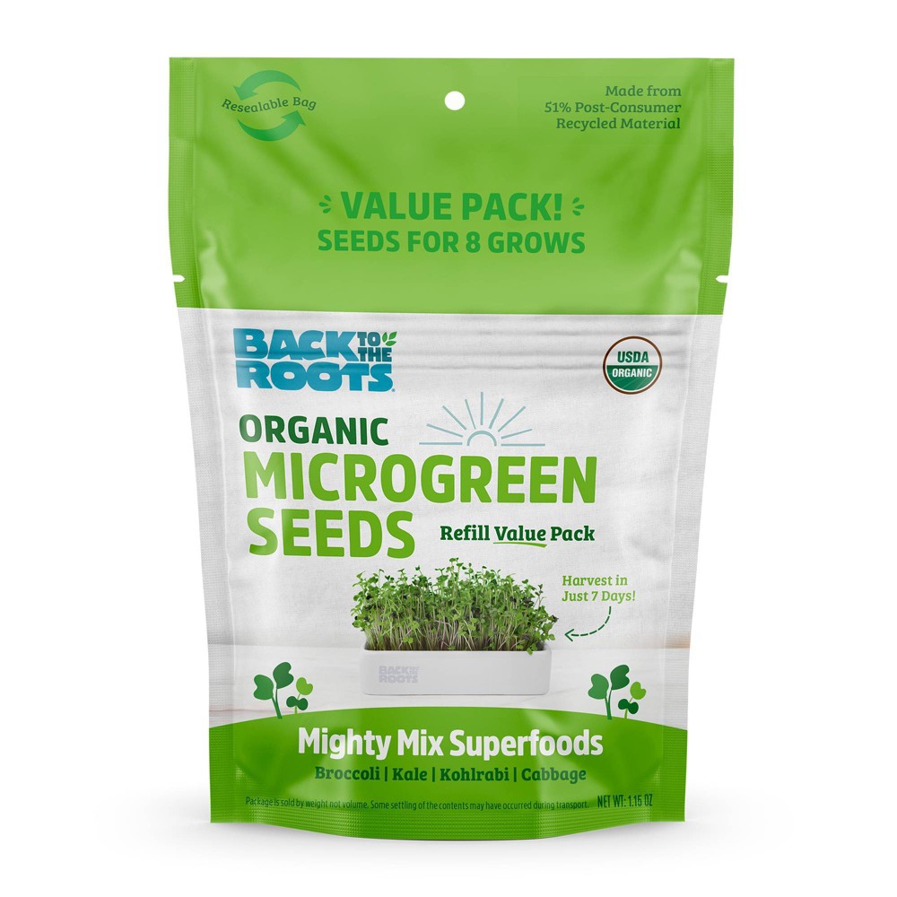 Photos - Garden & Outdoor Decoration Back to the Roots Organic Microgreen Seeds Refill Value Pack