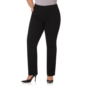 Rekucci Curvy Woman Comfort Barely Bootcut Pant with Pockets - 1 of 4