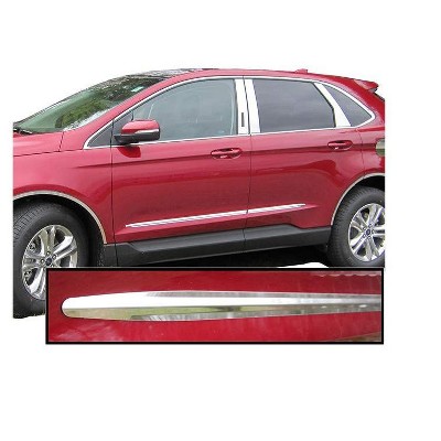 QAA is Compatible with 2015-2020 Ford Edge 4 Piece Stainless Side Molding Accent Trim, 1" Wide AT55610