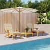 vidaXL Deck Chair Cushions 2 pcs - Durable, Soft, and Comfortable Oxford Fabric Cushions in a Classic Beige Color - 2 of 4