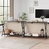 2-Tier Narrow Console Table ¨C Entryway & Sofa Side Table for Hallway, Living Room, Bedroom, Kitchen Counter, and Display Table Behind Couch - 2 of 4