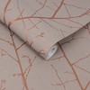 Boreas Natural Cream and Copper Trees Trail Paste the Wall Wallpaper - 3 of 4