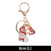Unique Bargains Christmas Keychain Double Ring Lobster Clasp Zinc Alloy 3.15" 1 Pc - 2 of 4