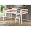 Twin Roxy Junior Kids' Loft Bed White - Bolton Furniture: Low Loft Bed, Brazilian Pine Frame, Unupholstered, All Ages - 2 of 2
