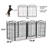 Artloge 8 Panels Heavy Duty Metal Dog Panel Pet Playpen Indoor Outdoor Foldable Dog Exercise Fence with Gate for Large Medium Pets Camping Yard - 3 of 4