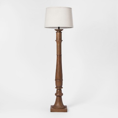 wood floor lamp