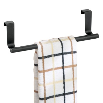 Mdesign Metal Over Door Rack And Towel Holder For Kitchen Cabinet