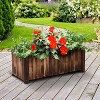 Outsunny 48" x 20" x 18" Raised Garden Bed, Raised Planter Box, Wooden Planter Raised Bed with Drainage Gaps & Lightweight Build - image 2 of 4