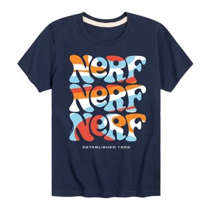 Boys' - NERF - Retro Stacked Logo Established 1969 Short Sleeve Graphic T-Shirt - 1 of 4