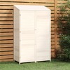 vidaXL Garden Shed White Solid fir wood 40.2x20.5x68.7 in Garden Shed - 2 of 4