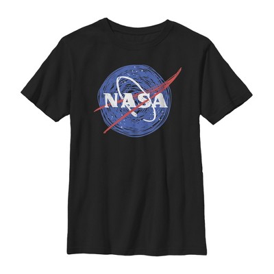 Boy's Nasa Cartoon Scrawl Logo T-shirt : Target