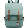 Vintage Laptop Backpack with USB Charging Port, Water Resistant Travelling Backpacks College Bag, Fits up to 15.6Inch Laptop in Green - 2 of 4