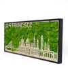 DSVIMOY City Silhouette Metal Wall Art for Hallway Office Wall Decor, Green, 30"*12.6"*1.58" - 2 of 4