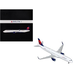 Airbus A321 Commercial Aircraft "Delta Air Lines" White with Blue and Red Tail 1/200 Diecast Model Airplane by GeminiJets - 1 of 3