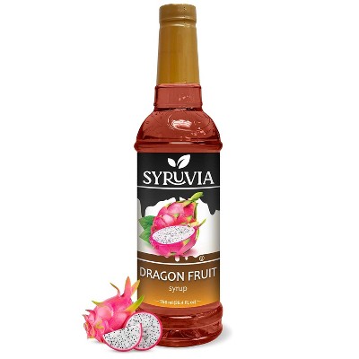 Syruvia Dragon Fruit Syrup - 25.4 fl oz. Premium Flavoring Syrup For Coffee