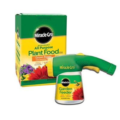 Miracle-Gro Water Soluble All Purpose Plant Food and Garden Feeder Bundle