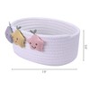 REGALWOVEN Woven Cotton Rope Storage Basket Star Decor for Living Room 2 Pcs - 2 of 4