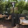 Flash Furniture Sol Patio Outdoor Heating-Stainless Steel 40,000 BTU Propane Heater with Wheels for Commercial & Residential Use-7.5 Feet Tall - 4 of 4