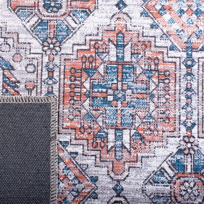 Serapi Ivory and Rust 8' x 10' Hand-knotted Washable Area Rug