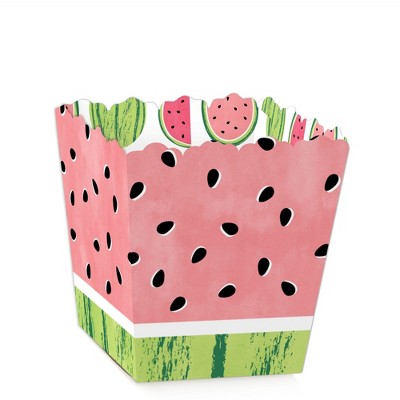 Big Dot of Happiness Sweet Watermelon - Party Mini Favor Boxes - Fruit Party Treat Candy Boxes - Set of 12