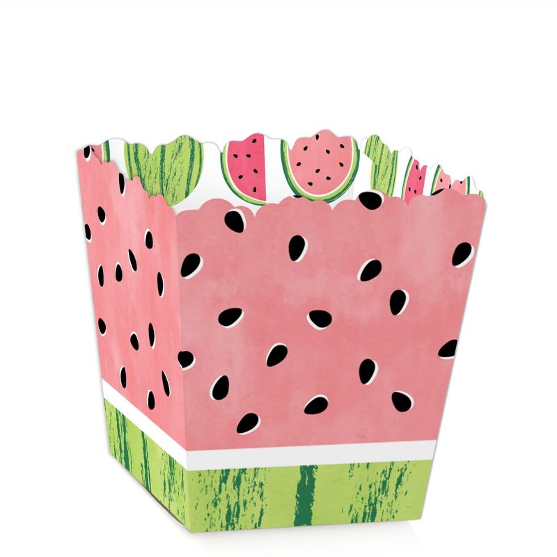 Big Dot of Happiness Sweet Watermelon - Party Mini Favor Boxes - Fruit Party Treat Candy Boxes - Set of 12, 1 of 6