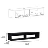 INFURNIC TV Stands and Consoles 47 Inch TV Stand with Two Shelves Spacious Storage for Living Room Bedroom, Black, 12.6"*47.68"*9.96" - 3 of 4