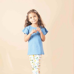 Ola! Otter Flutter Sleeve Top - Deep Water Blue - 1 of 4